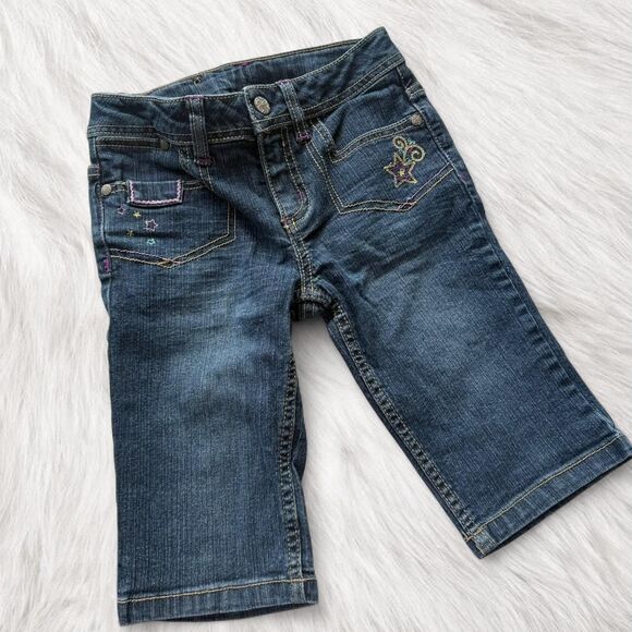 Sonoma Other - Y2K Kids embroidered low rise bootcut capri jeans | Lolita 90s Style| Size 6